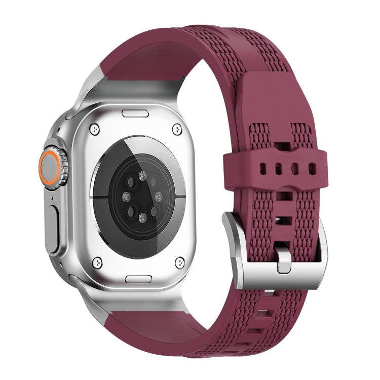 For Apple Watch 42mm / 41mm / 40mm / 38mm Trailblazer Woven Texture Silicone Watch Band