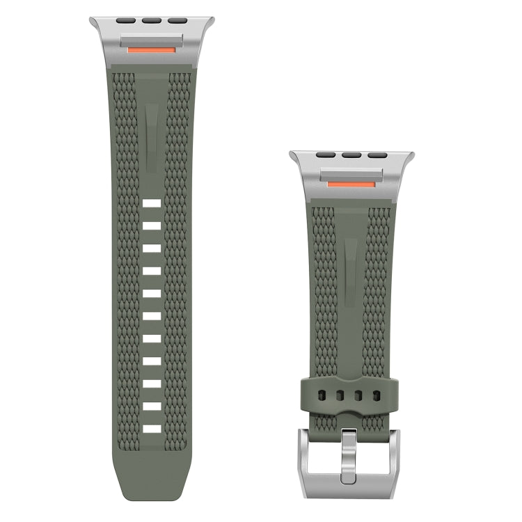 For Apple Watch 42mm / 41mm / 40mm / 38mm Trailblazer Woven Texture Silicone Watch Band