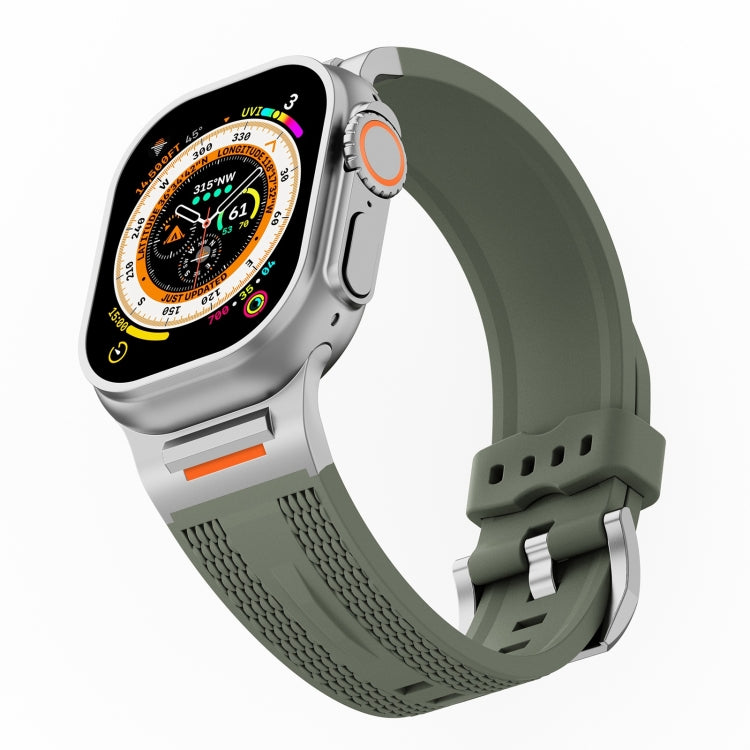 For Apple Watch 42mm / 41mm / 40mm / 38mm Trailblazer Woven Texture Silicone Watch Band