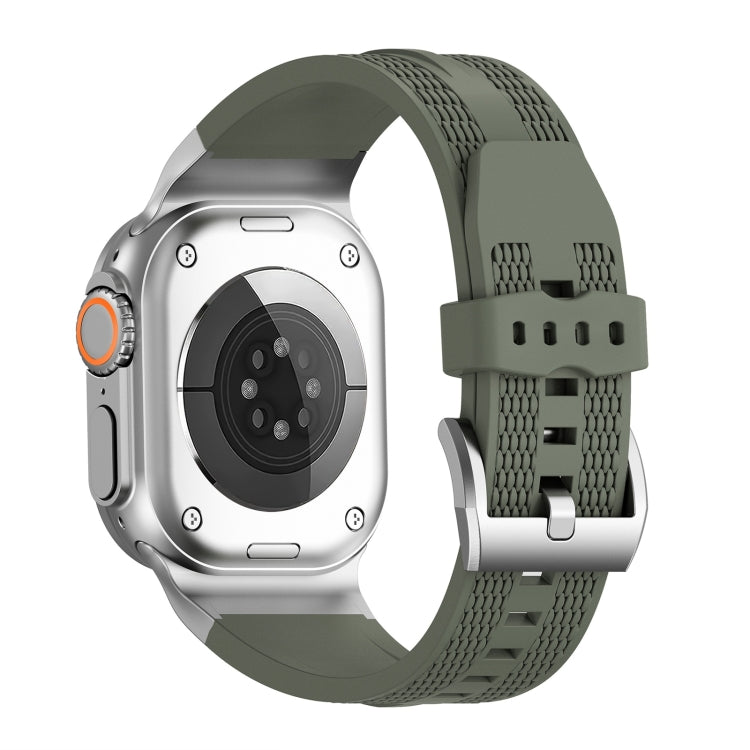 For Apple Watch 42mm / 41mm / 40mm / 38mm Trailblazer Woven Texture Silicone Watch Band