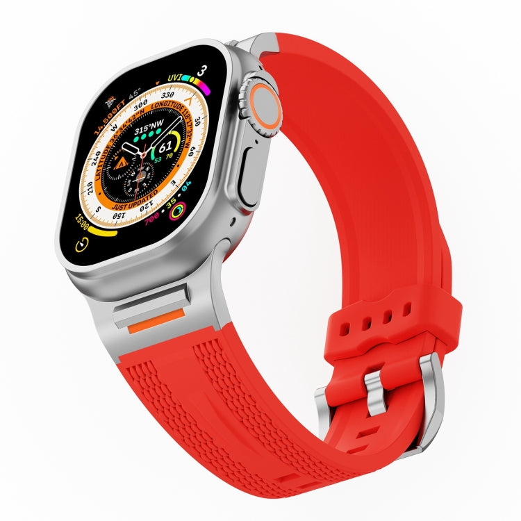 For Apple Watch 42mm / 41mm / 40mm / 38mm Trailblazer Woven Texture Silicone Watch Band