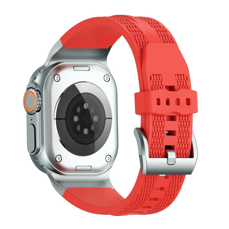 For Apple Watch 42mm / 41mm / 40mm / 38mm Trailblazer Woven Texture Silicone Watch Band