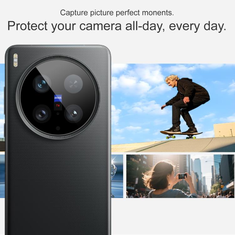 For vivo X200 Ultra imak Rear Camera Lens Glass Film Black Version