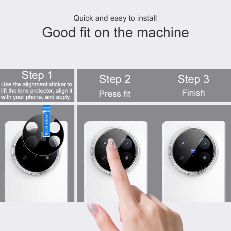 For vivo X Fold5 imak Rear Camera Lens Glass Film Black Version