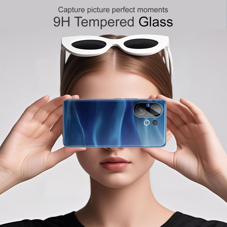 For vivo V60 5G Global imak Rear Camera Lens Glass Film Black Version