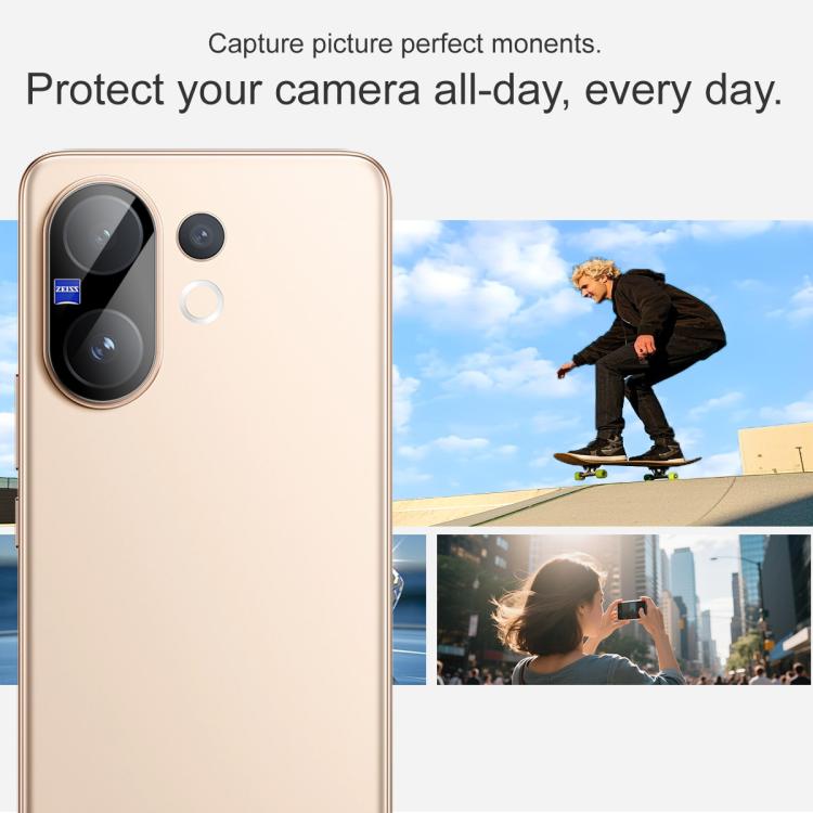 For vivo V60 5G Global imak Rear Camera Lens Glass Film Black Version
