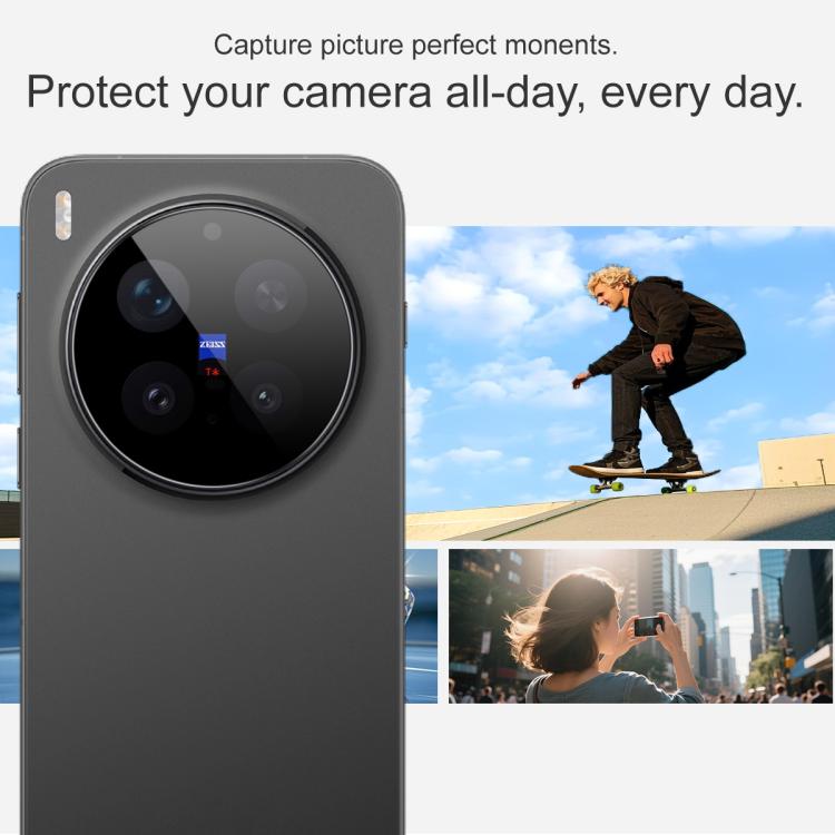 For vivo X300 Pro imak Rear Camera Lens Glass Film Black Version