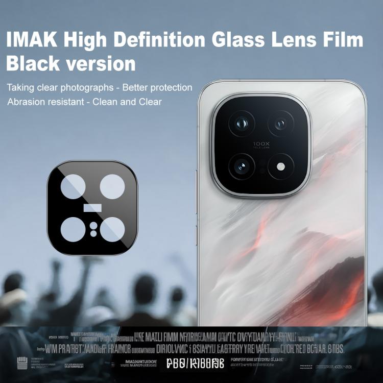 For vivo iQOO 15 imak Rear Camera Lens Glass Film Black Version