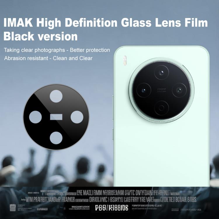 For vivo Y500 Pro 5G imak Rear Camera Lens Glass Film Black Version