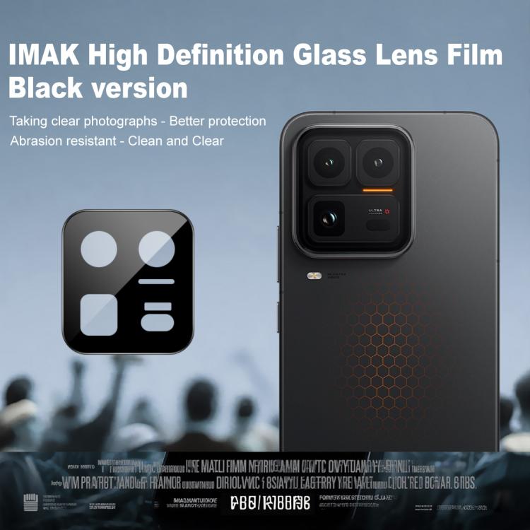 For vivo iQOO 15 Ultra 5G imak Rear Camera Lens Glass Film Black Version