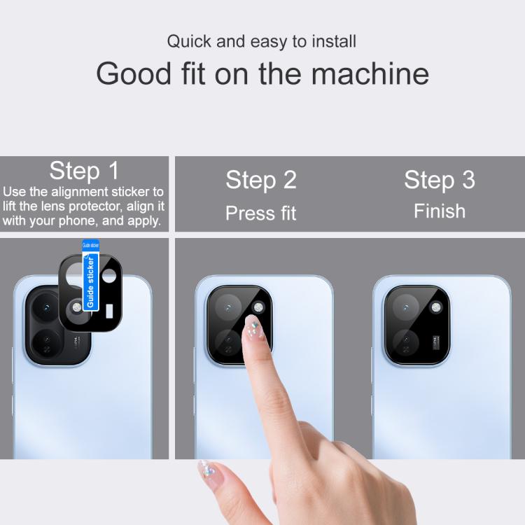 For vivo iQOO Z11 5G imak Rear Camera Lens Glass Film Black Version