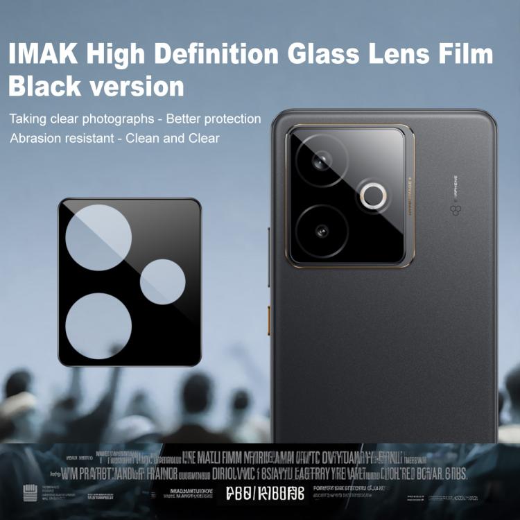 For Realme GT 7 5G / 7T 5G Global IMAK Rear Camera Lens Glass Film Black Version
