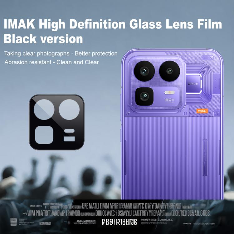 For Realme Neo8 5G IMAK Rear Camera Lens Glass Film Black Version