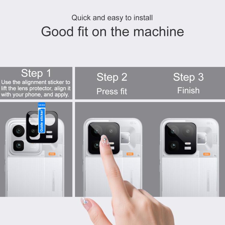 For Realme Neo8 5G IMAK Rear Camera Lens Glass Film Black Version