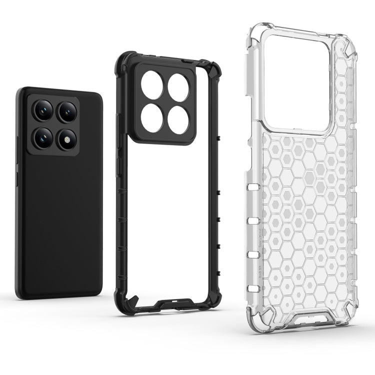 For Xiaomi 14T Pro 5G Global Honeycomb Shockproof Phone Case