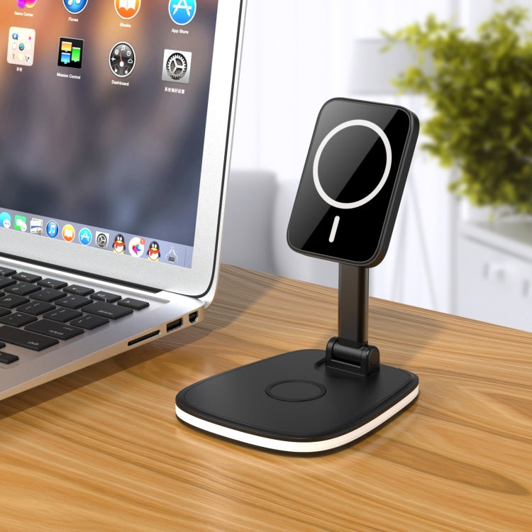 LXF-171 15W Multifunctional Desktop Folding Stand Magsafe Wireless Charger