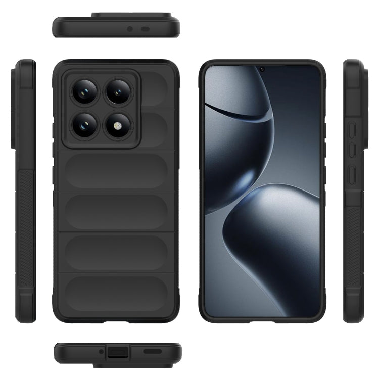 For Xiaomi 14T Pro 5G Global Magic Shield TPU + Flannel Phone Case