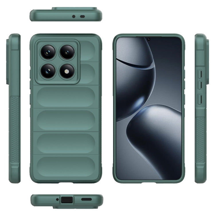 For Xiaomi 14T Pro 5G Global Magic Shield TPU + Flannel Phone Case