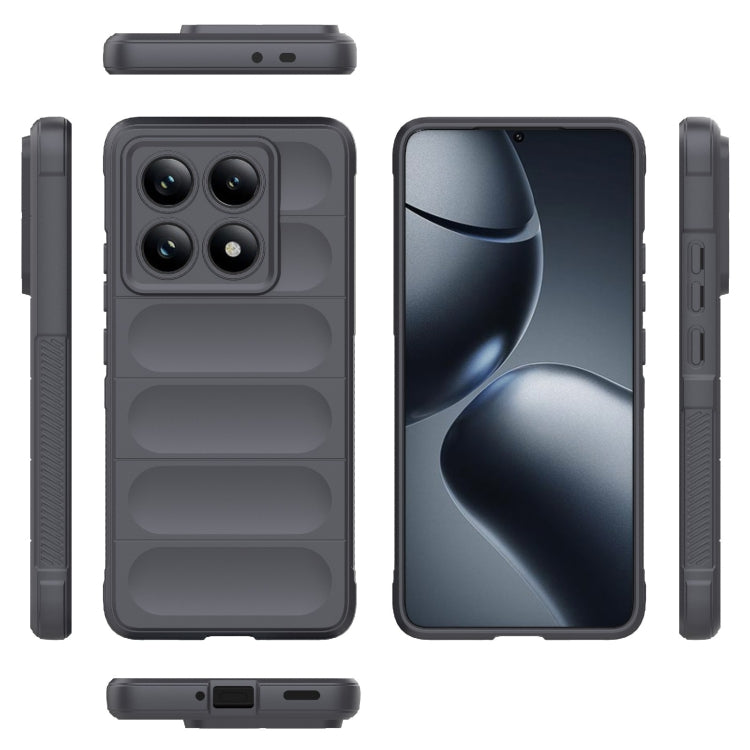 For Xiaomi 14T Pro 5G Global Magic Shield TPU + Flannel Phone Case