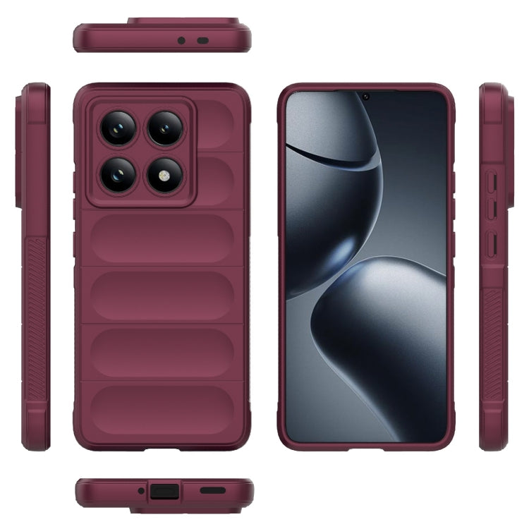 For Xiaomi 14T Pro 5G Global Magic Shield TPU + Flannel Phone Case