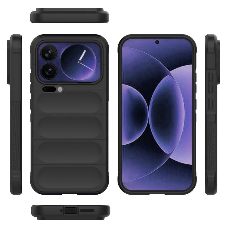 For Xiaomi 17 Pro Max Magic Shield TPU + Flannel Phone Case