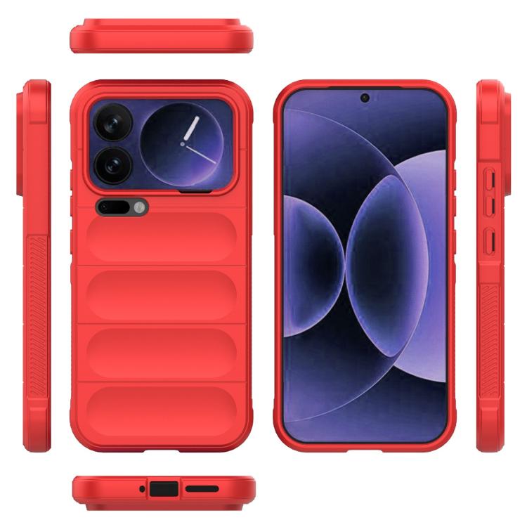 For Xiaomi 17 Pro Max Magic Shield TPU + Flannel Phone Case
