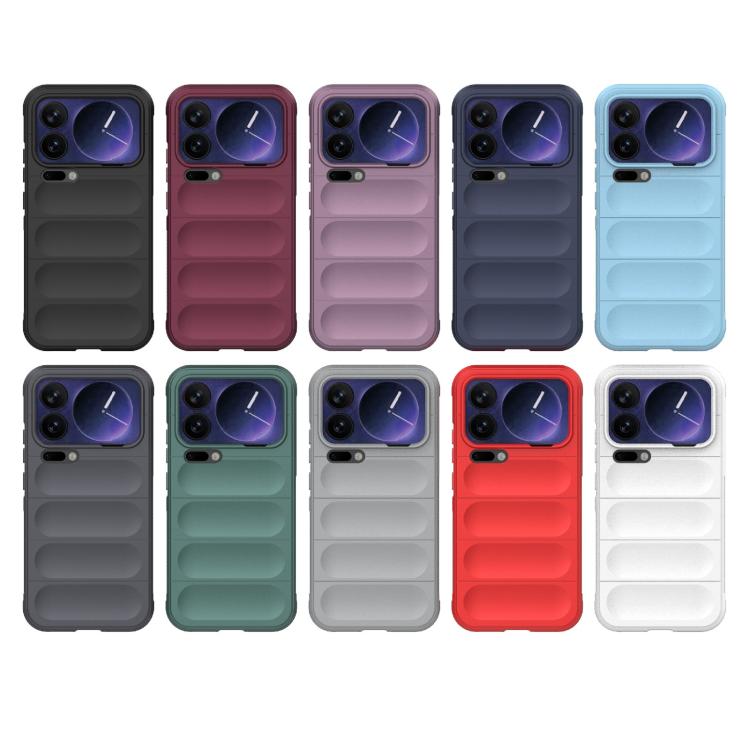 For Xiaomi 17 Pro Max Magic Shield TPU + Flannel Phone Case