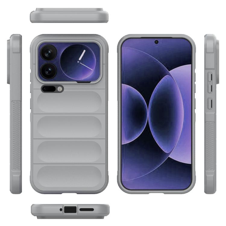 For Xiaomi 17 Pro Max Magic Shield TPU + Flannel Phone Case
