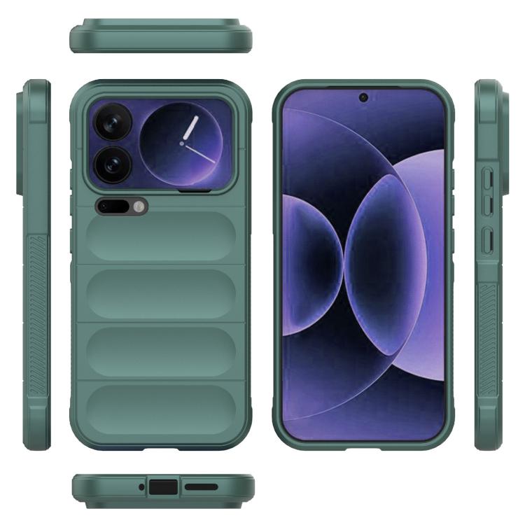 For Xiaomi 17 Pro Max Magic Shield TPU + Flannel Phone Case