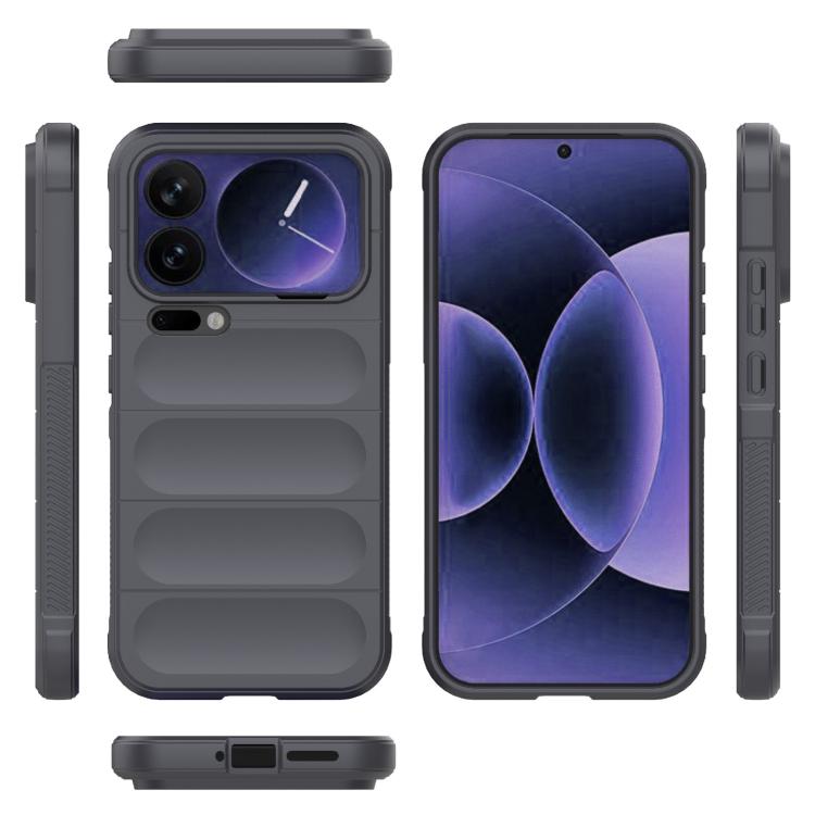 For Xiaomi 17 Pro Max Magic Shield TPU + Flannel Phone Case