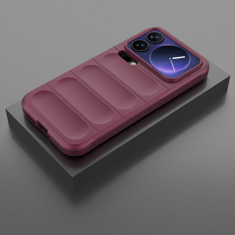 For Xiaomi 17 Pro Max Magic Shield TPU + Flannel Phone Case