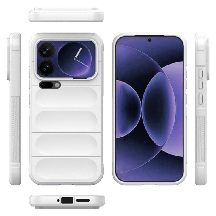 For Xiaomi 17 Pro Max Magic Shield TPU + Flannel Phone Case