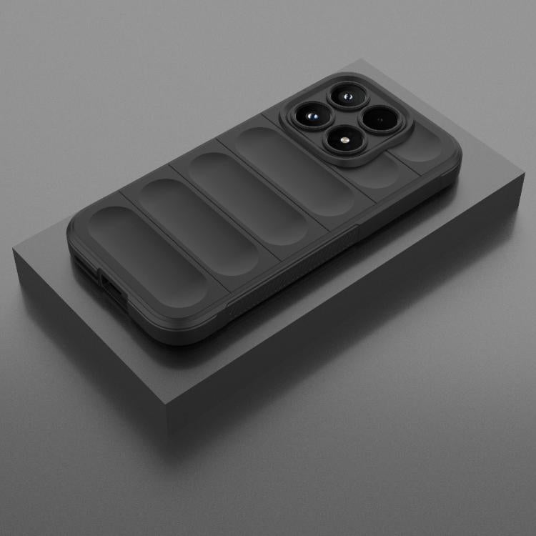 For Xiaomi 17 Magic Shield TPU + Flannel Phone Case