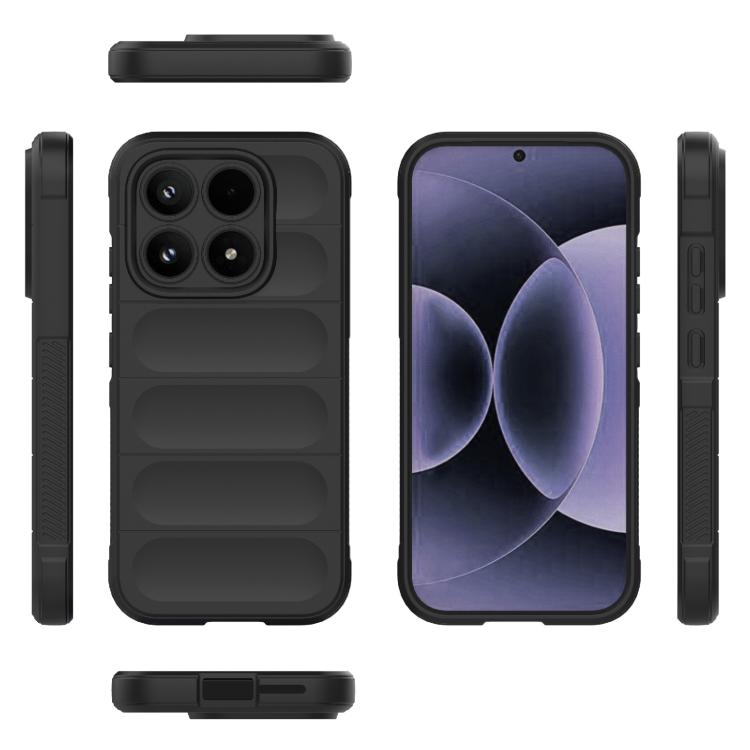 For Xiaomi 17 Magic Shield TPU + Flannel Phone Case