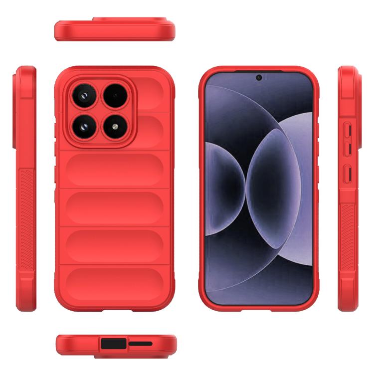 For Xiaomi 17 Magic Shield TPU + Flannel Phone Case