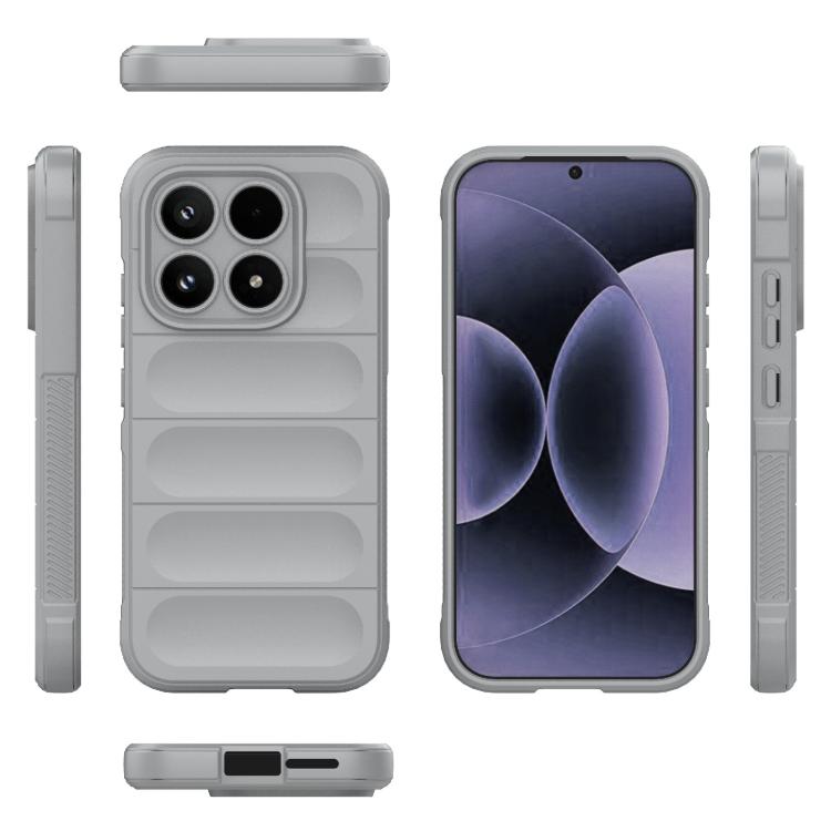 For Xiaomi 17 Magic Shield TPU + Flannel Phone Case
