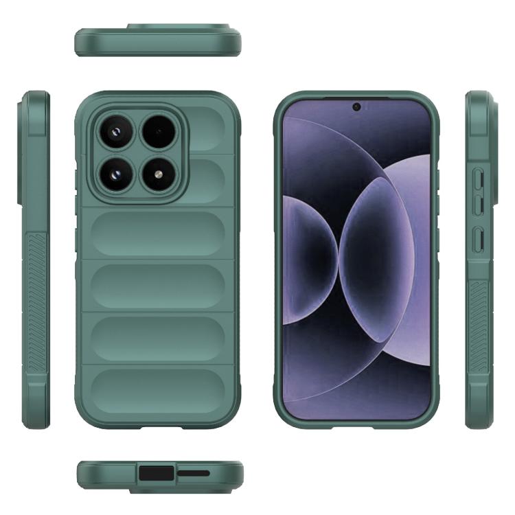 For Xiaomi 17 Magic Shield TPU + Flannel Phone Case