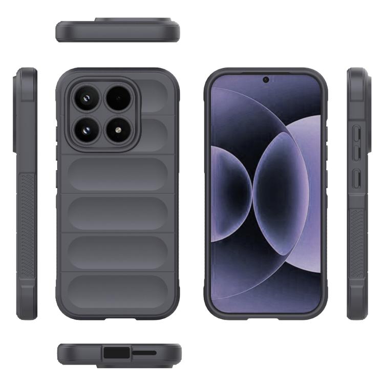 For Xiaomi 17 Magic Shield TPU + Flannel Phone Case