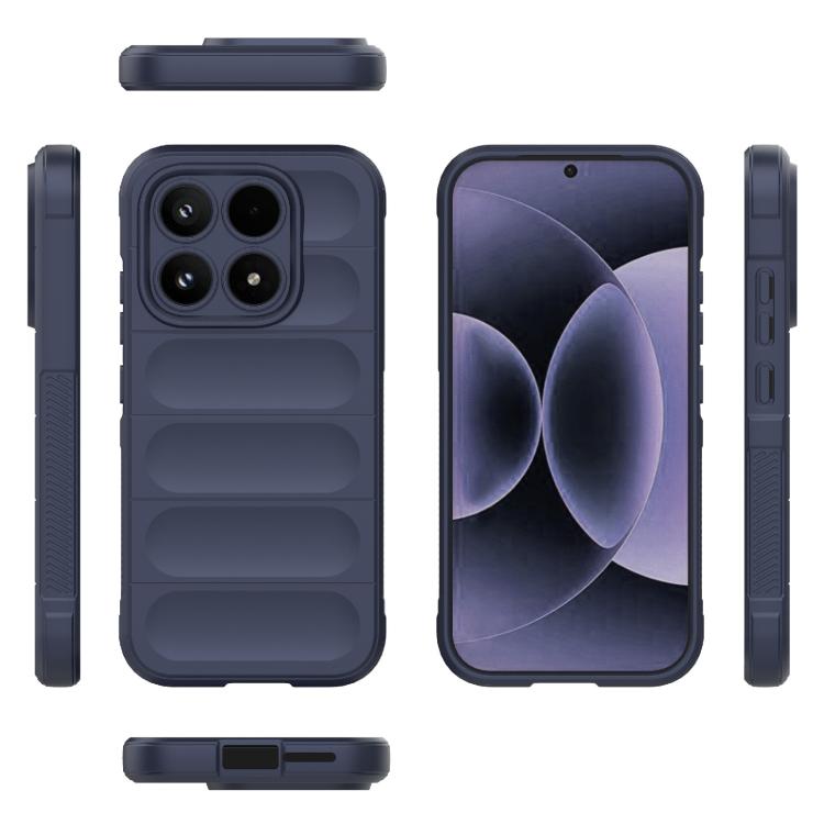 For Xiaomi 17 Magic Shield TPU + Flannel Phone Case