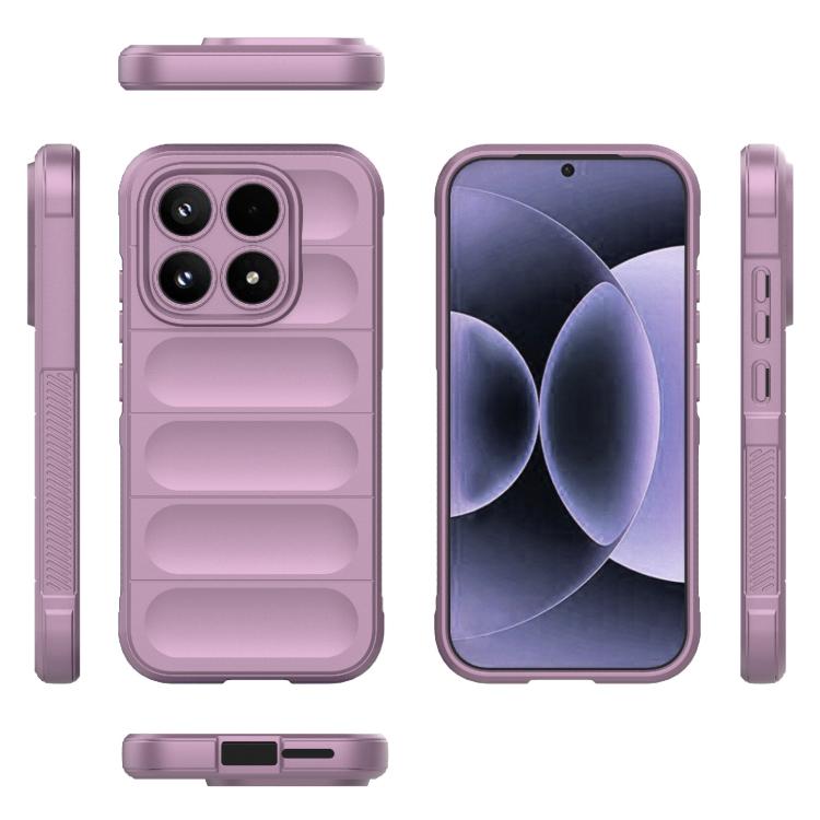 For Xiaomi 17 Magic Shield TPU + Flannel Phone Case