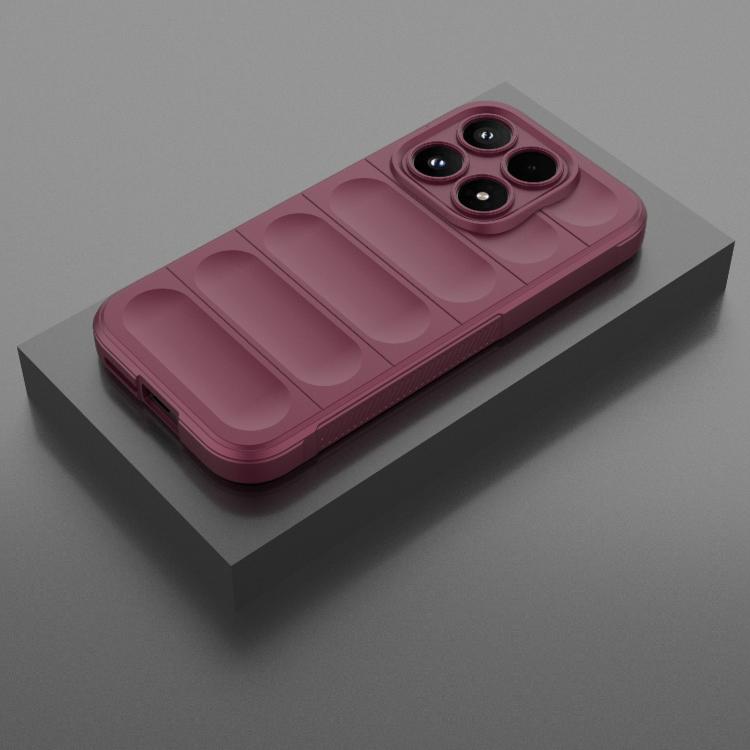 For Xiaomi 17 Magic Shield TPU + Flannel Phone Case