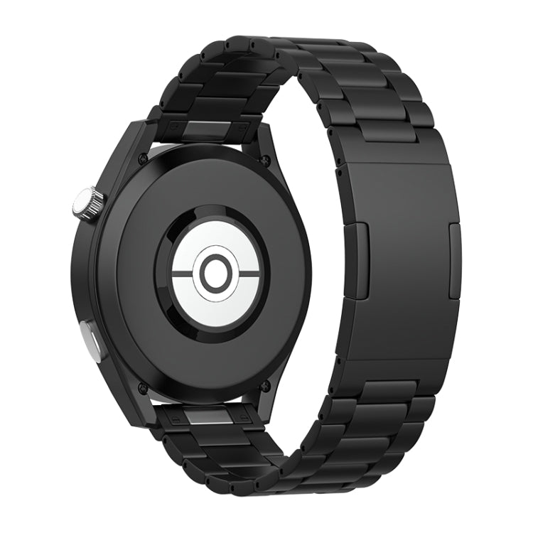 For Huawei Watch GT 5 / GT 4 46mm Button Style Three Beads Titanium Steel Quick Release Watch Band