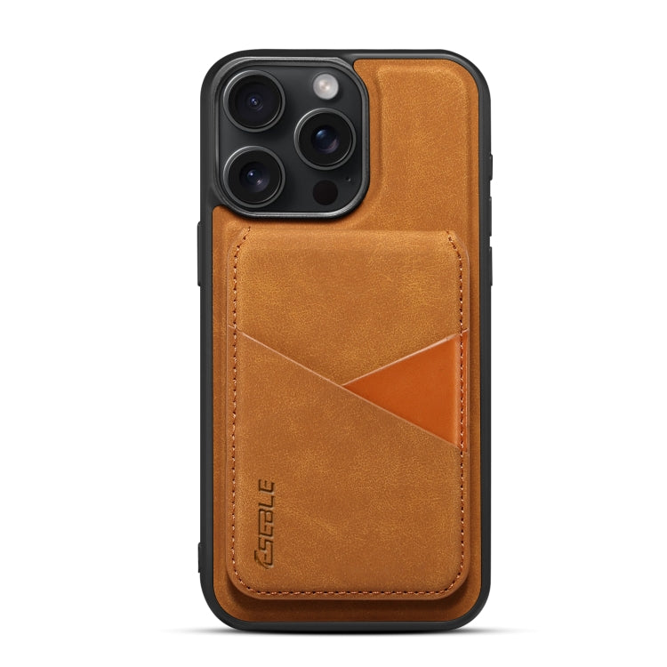 For iPhone 13 Pro ESEBLE E2 Retro Texture Card Slots MagSafe RFID Leather Case