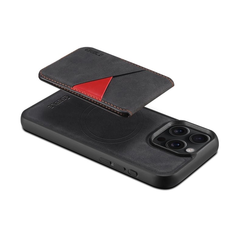 For iPhone 16 ESEBLE E2 Retro Texture Card Slots MagSafe RFID Leather Case