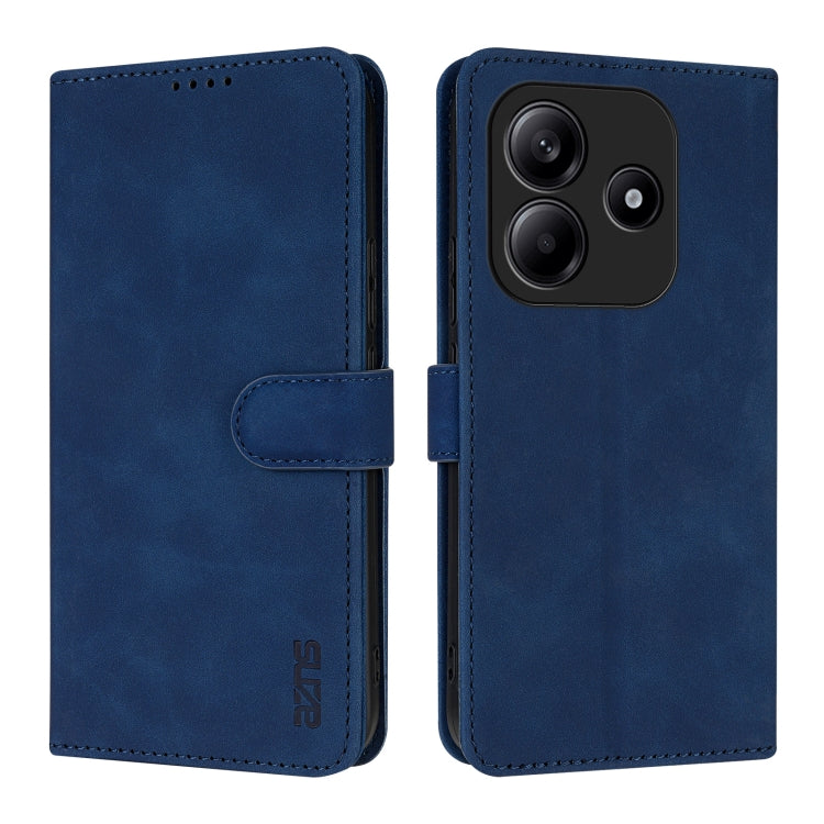 For Redmi Note 14 5G AZNS Skin Feel Calf Texture Flip Leather Phone Case