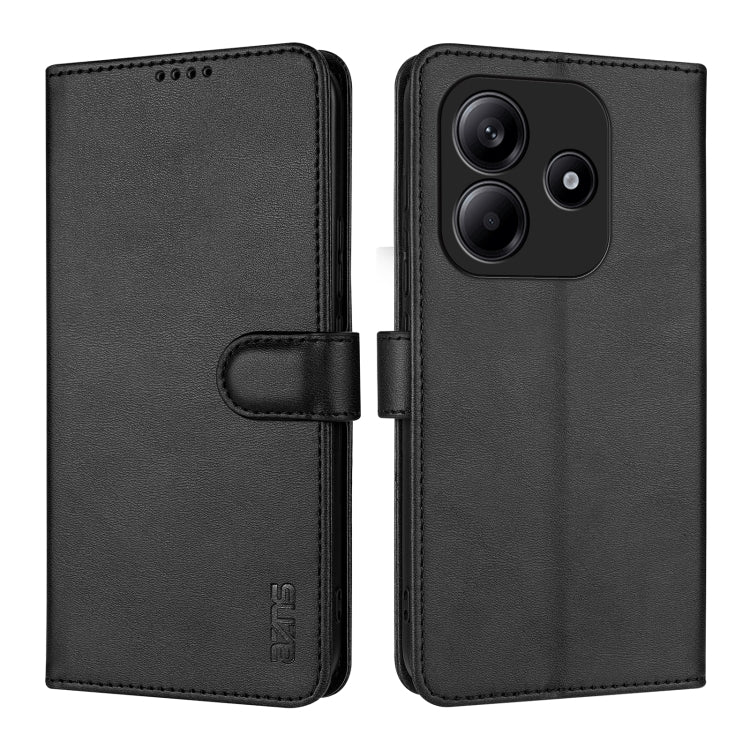 For Redmi Note 14 5G AZNS Skin Feel Calf Texture Flip Leather Phone Case