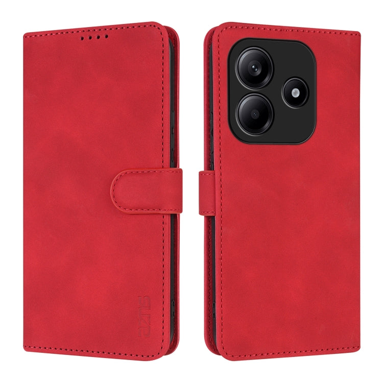 For Redmi Note 14 5G AZNS Skin Feel Calf Texture Flip Leather Phone Case