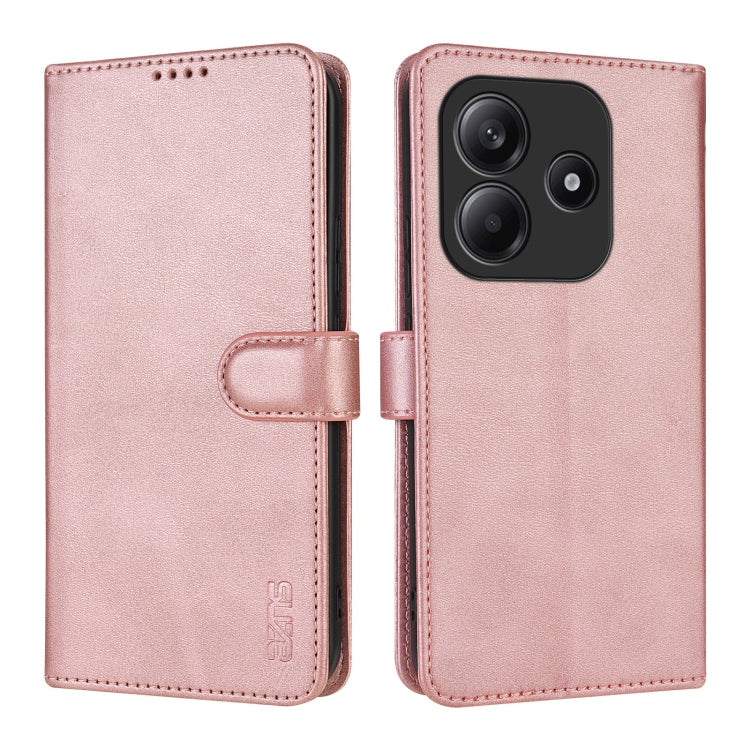 For Redmi Note 14 5G AZNS Skin Feel Calf Texture Flip Leather Phone Case