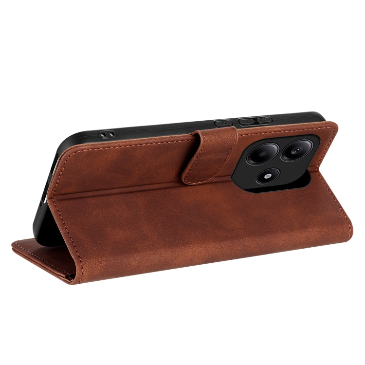 For Redmi Note 14 5G AZNS Skin Feel Calf Texture Flip Leather Phone Case