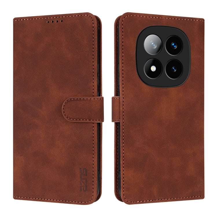 For Redmi Note 14 Pro 5G AZNS Skin Feel Calf Texture Flip Leather Phone Case